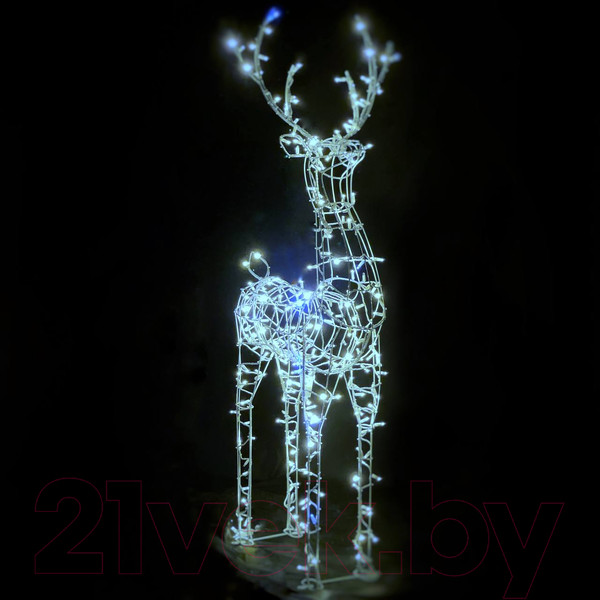 Изображение товара Светодиодная фигура 3D Decowelder Каркас Олень 1.9м 24V Трансформатор 24/220 (холодный белый)