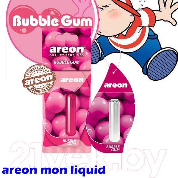 Изображение товара Ароматизатор автомобильный Areon Bubble Gum / ARE-LR05 (5мл)