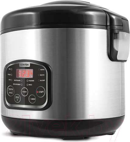 Изображение товара Мультиварка Centek CT-1490 (черный/сталь)