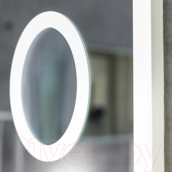Изображение товара Зеркало Континент Bliss Led 120x70 (с увеличительным зеркалом и часами)