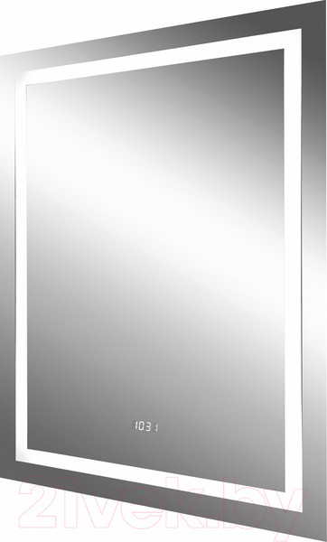 Изображение товара Зеркало Континент Verte Led 70x90 (с часами и датчиком движения)