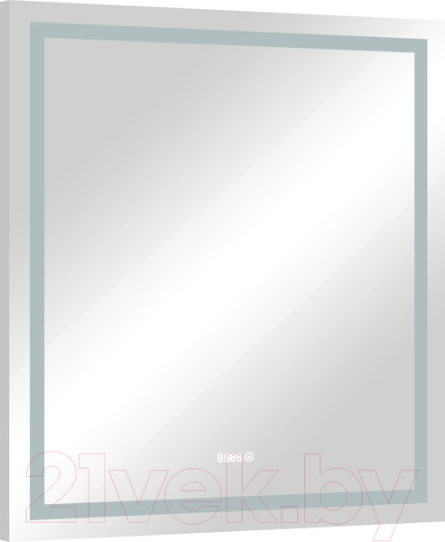 Изображение товара Зеркало Континент Verte Led 80x90 (с часами и датчиком движения)