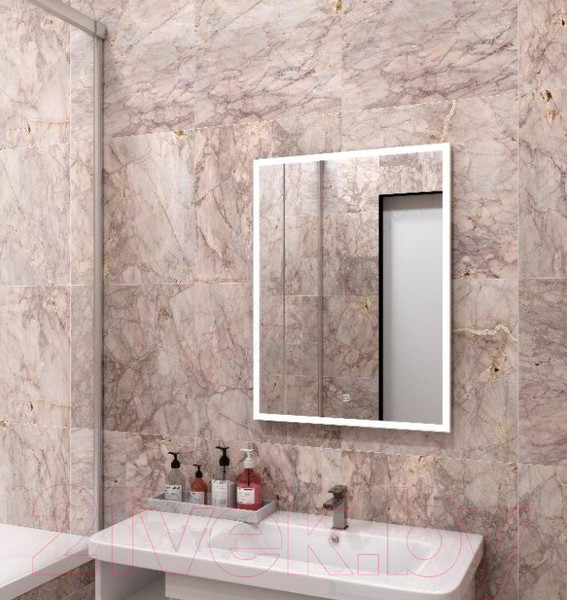 Изображение товара Зеркало Континент Frame White Led 70x100