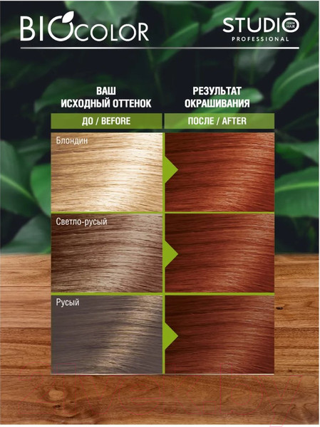 Изображение товара Крем-краска для волос Studio Professional BIOcolor 7.43 (огненно-рыжий)