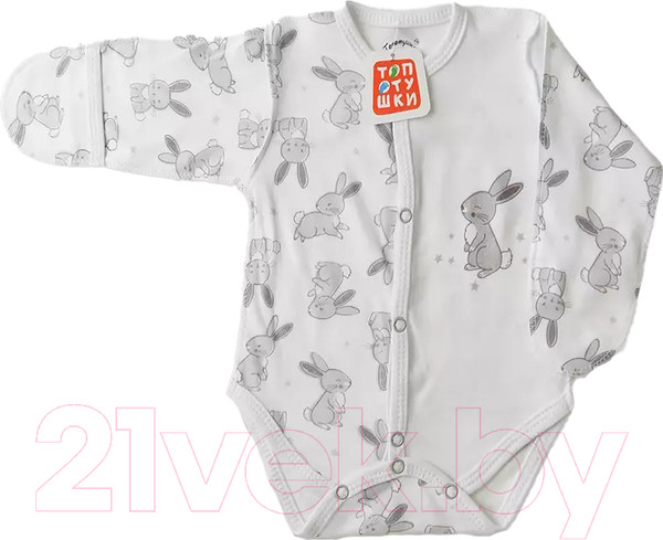 Изображение товара Боди для малышей Топотушки Зайчата с царапками / 6748-56