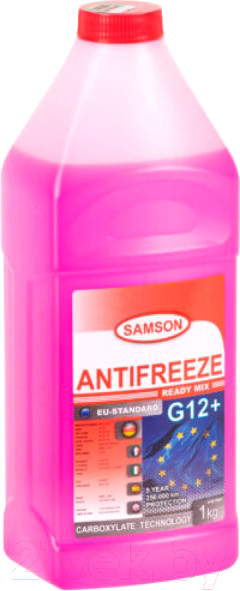 Изображение товара Антифриз SAMSON EU-Standard G12+ (1кг, красный)