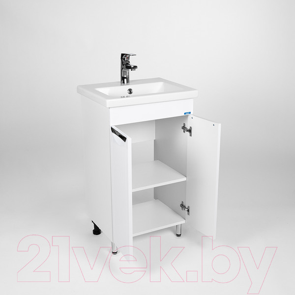 Изображение товара Тумба с умывальником Viant Лима Como 50 / VLIM50CO-T2ST + S-UM-COM50/1-w