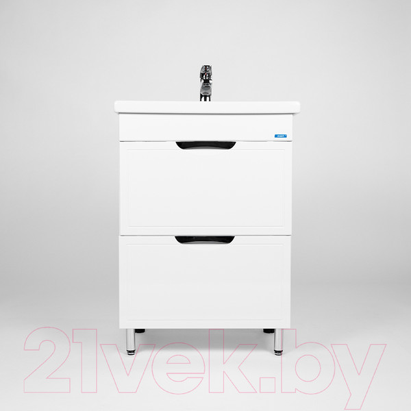 Изображение товара Тумба с умывальником Viant Лима Como 60 / VLIM60CO-T2Y + S-UM-COM60/1-w