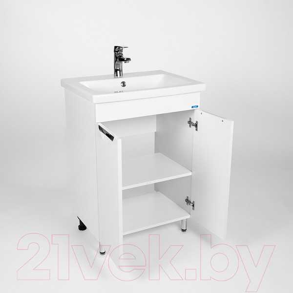 Изображение товара Тумба с умывальником Viant Лима Como 60 / VLIM60CO-T2ST + S-UM-COM60/1-w