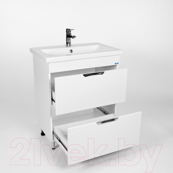 Изображение товара Тумба с умывальником Viant Лима Como 70 / VLIM70CO-T2Y + S-UM-COM70/1-w