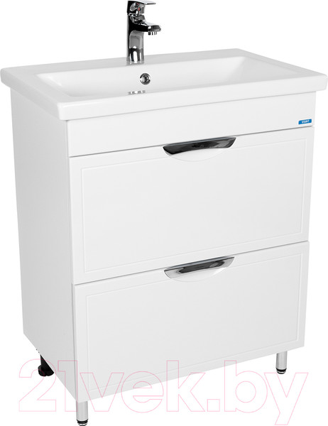 Изображение товара Тумба с умывальником Viant Лима Como 70 / VLIM70CO-T2Y + S-UM-COM70/1-w