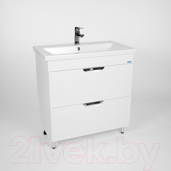 Изображение товара Тумба с умывальником Viant Лима Como 80 / VLIM80CO-T2Y + S-UM-COM80/1-w