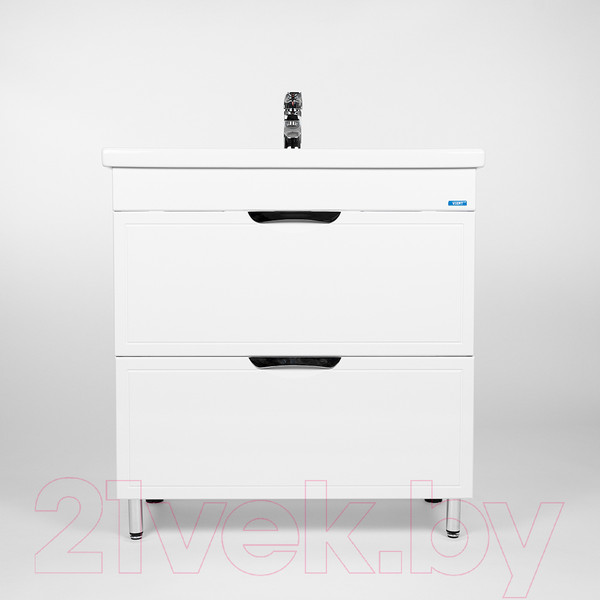 Изображение товара Тумба с умывальником Viant Лима Como 80 / VLIM80CO-T2Y + S-UM-COM80/1-w