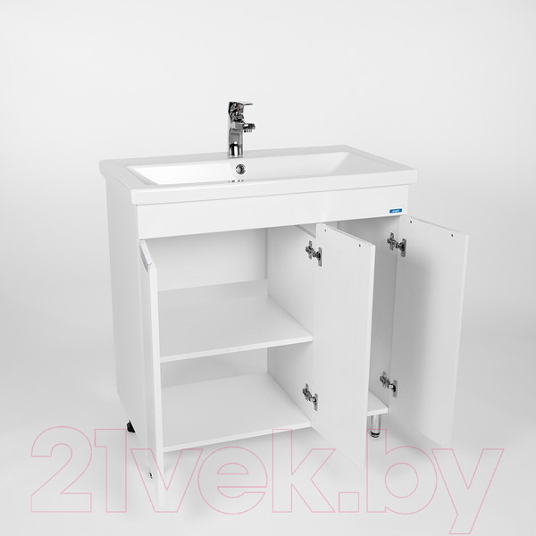 Изображение товара Тумба с умывальником Viant Лима Como 80 / VLIM80CO-T3ST + S-UM-COM80/1-w