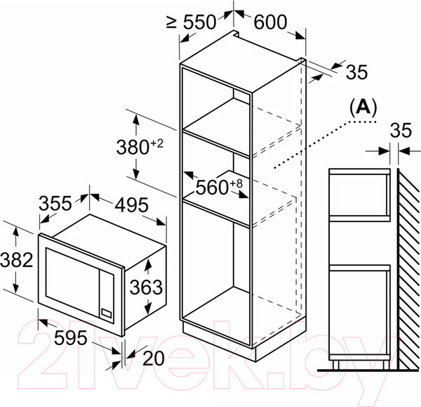 Изображение товара Микроволновая печь Bosch BEL653MW3
