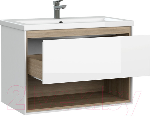 Изображение товара Тумба с умывальником Cersanit Louna 80 + Como 80