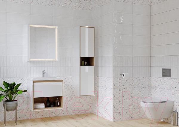 Изображение товара Тумба с умывальником Cersanit Louna 60 + Como 60