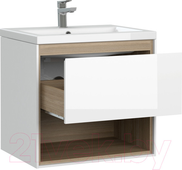 Изображение товара Тумба с умывальником Cersanit Louna 60 + Como 60