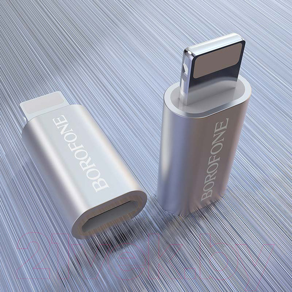 Изображение товара Адаптер Borofone BV5 Micro-Lightning / 90342 (серебристый)