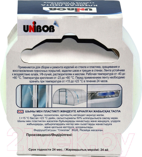 Изображение товара Лента монтажная Unibob Для ремонта стекла и пластика / 75910 (48ммx10м )