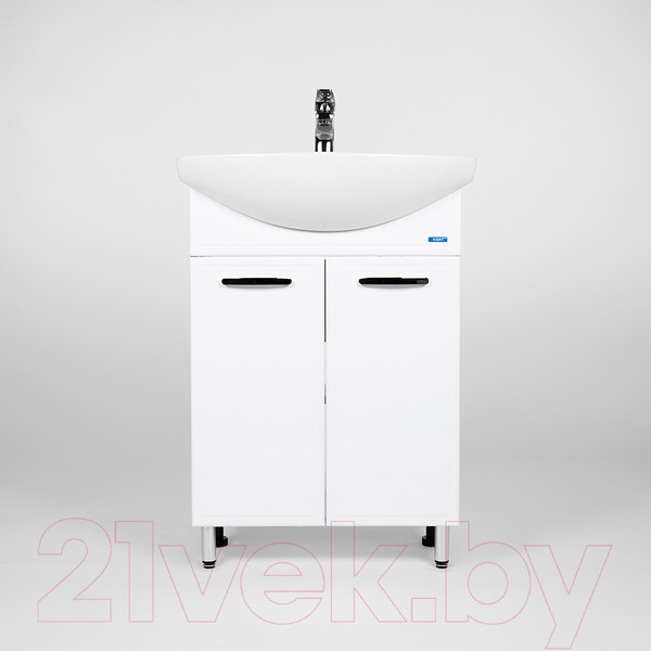 Изображение товара Тумба с умывальником Viant Милан Балтика 60 / VMIL60BA-T2ST + WH110246