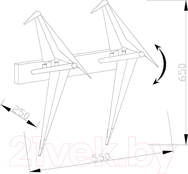 Изображение товара Бра Moderli Birds / V3076-2WL