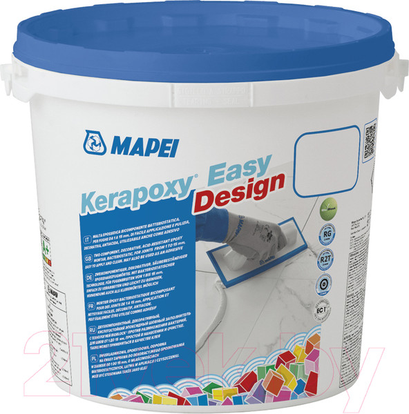 Изображение товара Фуга эпоксидная Mapei Эпоксидная Kerapoxy Easy Design 103 (3кг, белая луна)