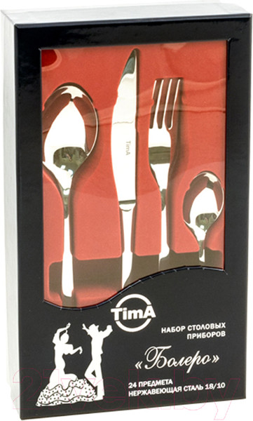 Изображение товара Набор столовых приборов TimA Болеро 16002/SS