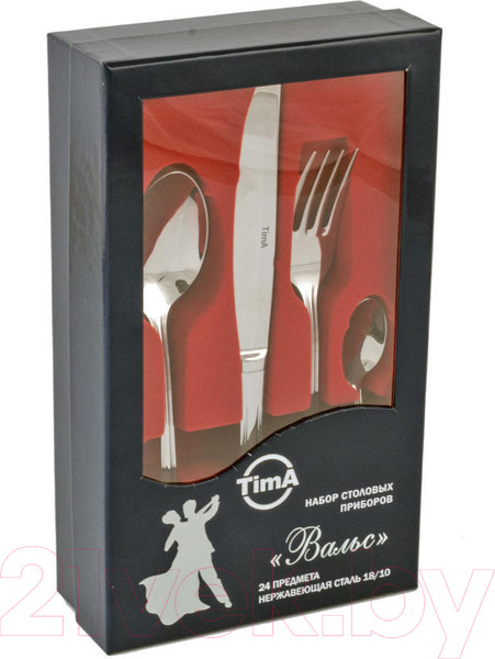 Изображение товара Набор столовых приборов TimA Вальс 07472/SS