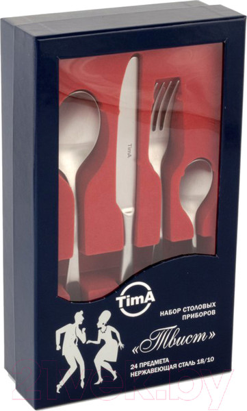 Изображение товара Набор столовых приборов TimA Твист 09015/SS
