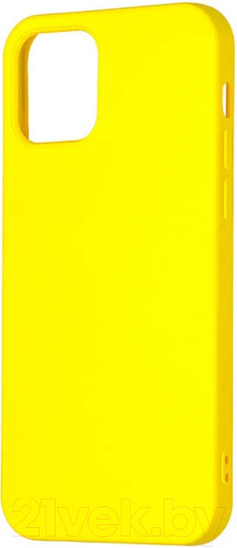 Изображение товара Чехол-накладка Case Matte Lux для iPhone 12 Pro Max (желтый)