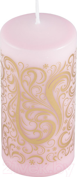 Изображение товара Свеча Волшебная страна Deco Christmas Вензеля / 008160 (золото/красный)