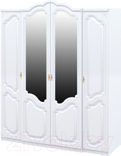 Изображение товара Шкаф Мебель-Неман Орхидея СП-002-14Д2 (белое дерево)