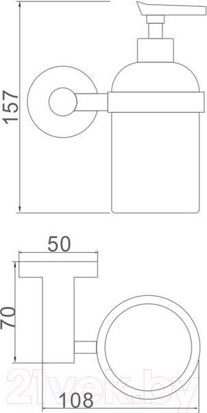 Изображение товара Дозатор для жидкого мыла Ledeme L71727B