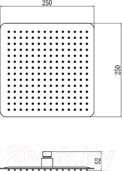 Изображение товара Лейка верхнего душа Ledeme L014-25