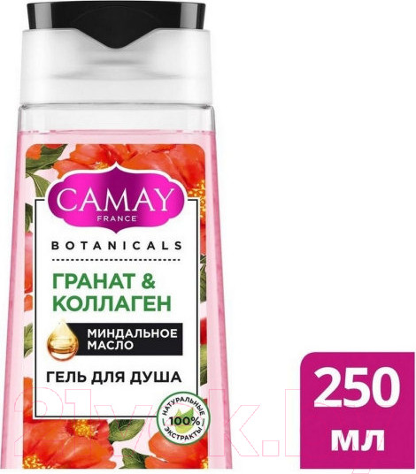 Изображение товара Гель для душа Camay Botanicals Цветы граната (250мл)