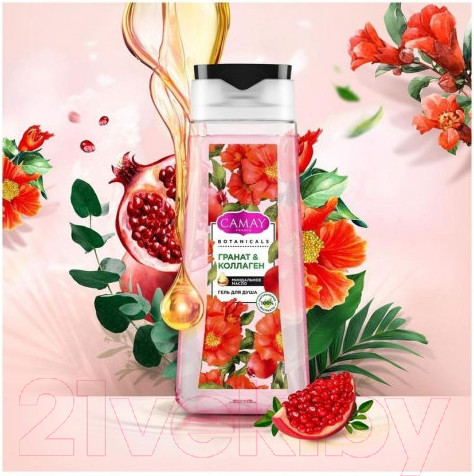 Изображение товара Гель для душа Camay Botanicals Цветы граната (250мл)