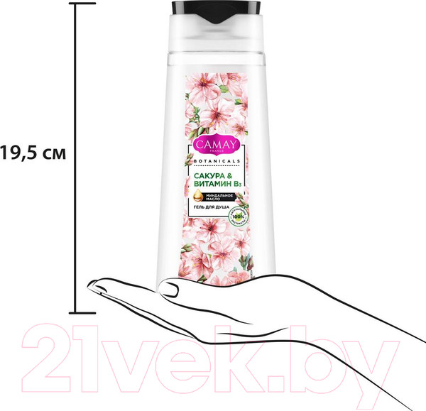 Изображение товара Гель для душа Camay Botanicals Японская сакура (250мл)