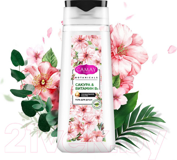 Изображение товара Гель для душа Camay Botanicals Японская сакура (250мл)