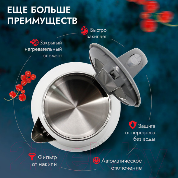 Изображение товара Электрочайник Atlanta ATH-2427 (белый)