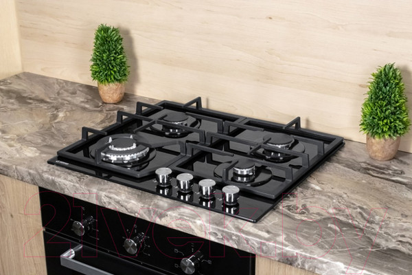 Изображение товара Газовая варочная панель Germes HBG-60BK-CX