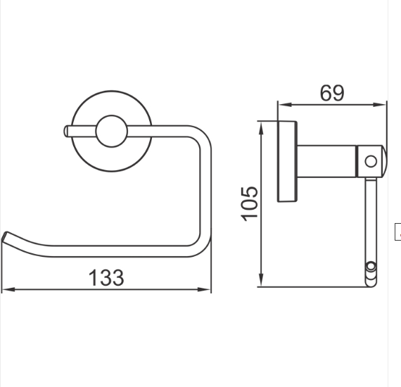 Изображение товара Держатель для туалетной бумаги Ledeme L71703B-3