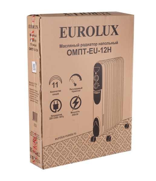 Изображение товара Масляный радиатор EUROLUX ОМПТ-EU-12Н (67/3/20)
