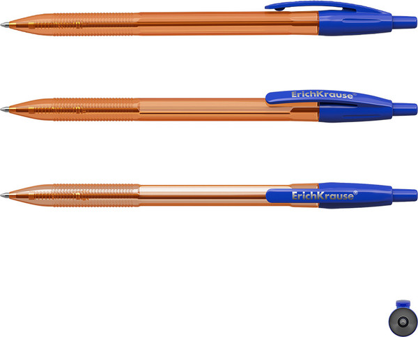 Изображение товара Ручка шариковая Erich Krause R-301 Amber Matic / 53345 (синий)