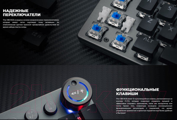 Изображение товара Клавиатура GENESIS Thor 380 RGB / NKG-1725 (нет кириллицы)