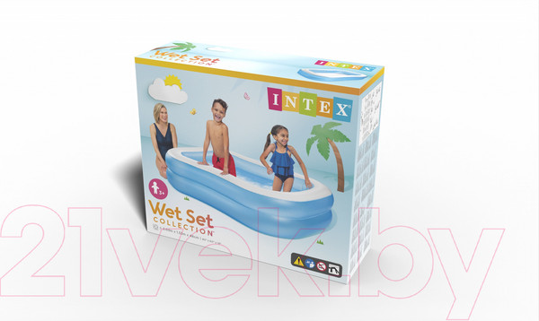 Изображение товара Надувной бассейн Intex Swim Center Family 57180NP (203x152x48)