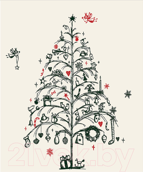 Изображение товара Скатерть JoyArty Елка с подарками / tc_19390 (180x145)