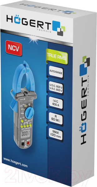Изображение товара Клещи токоизмерительные Hoegert HT1E621