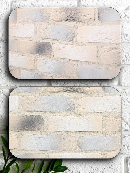 Изображение товара Декоративный камень гипсовый Polinka Кирпич шамотный 0301П (слоновая кость пудра)