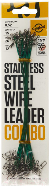 Изображение товара Набор поводков рыболовных Lucky John SSW / LJ7076-015 (20шт)